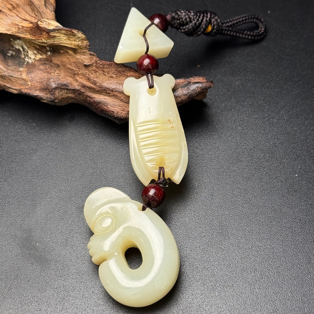Hetian jade pendant - 3