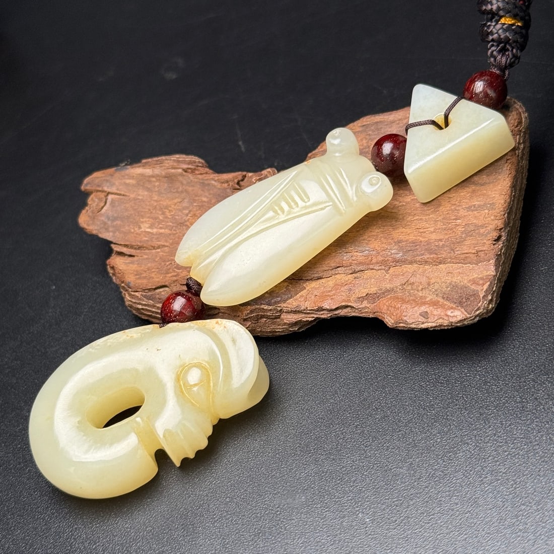 Hetian jade pendant - 5