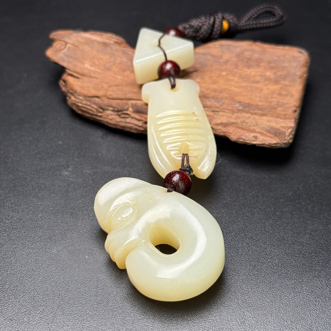 Hetian jade pendant - 6