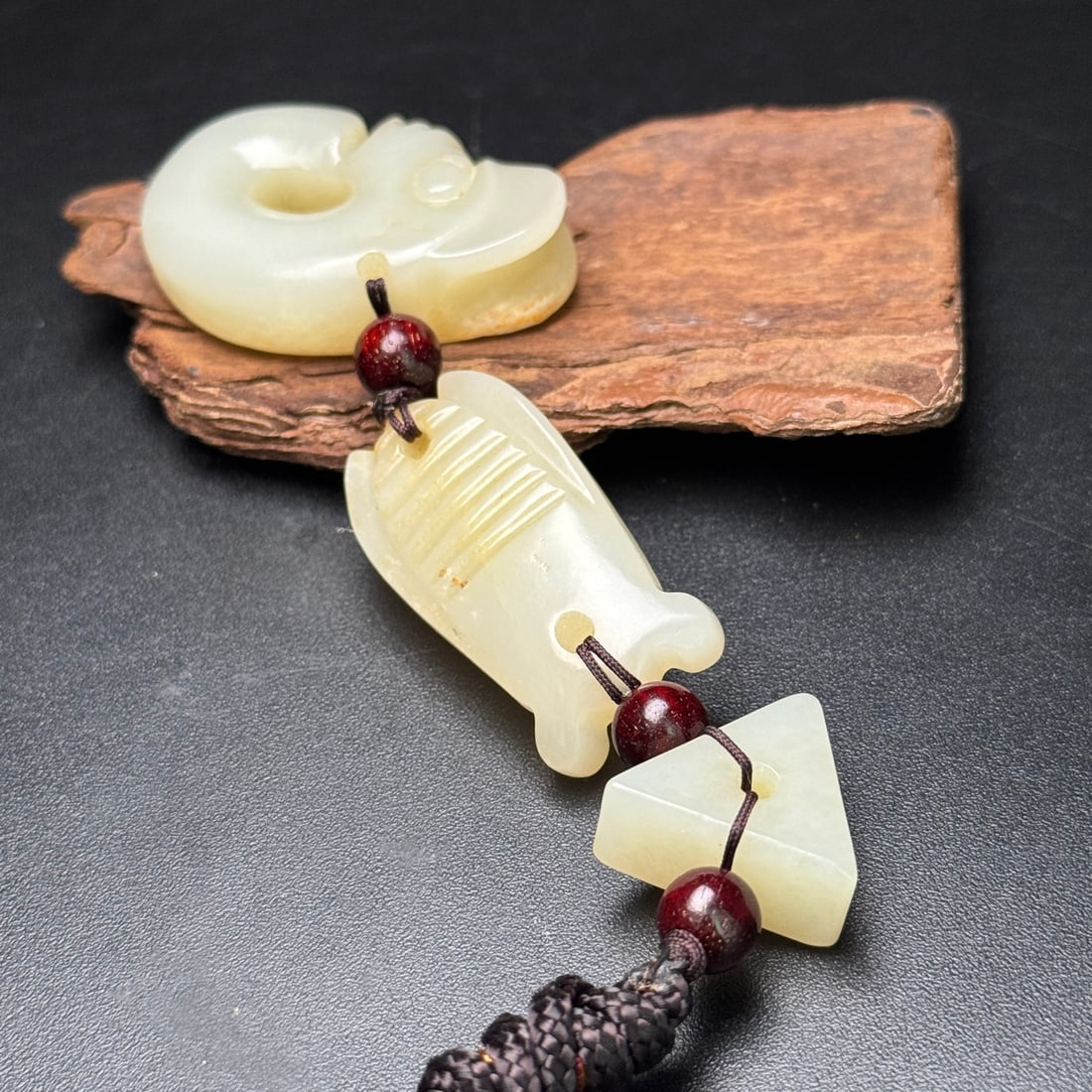 Hetian jade pendant - 7