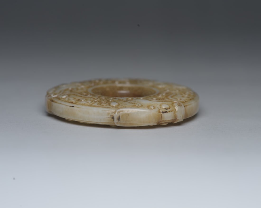 Hetian Jade Dragon Plaque - 4