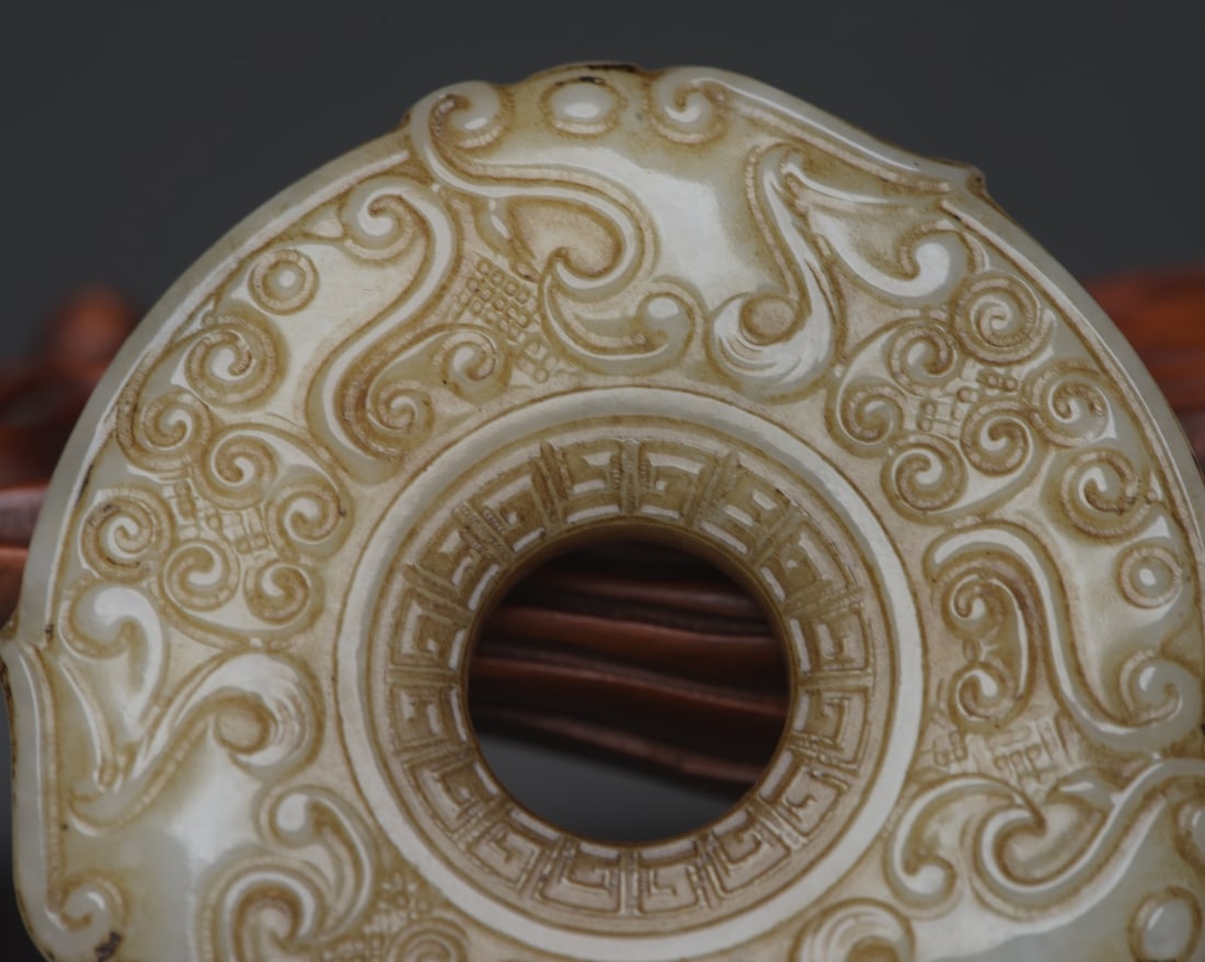 Hetian Jade Dragon Plaque - 6