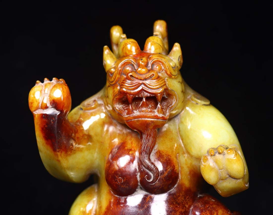 Exquisite Hetian Jade Bear - 3