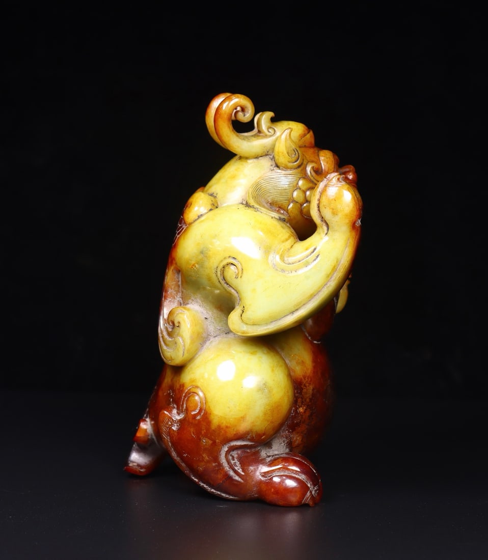 Exquisite Hetian Jade Bear - 5