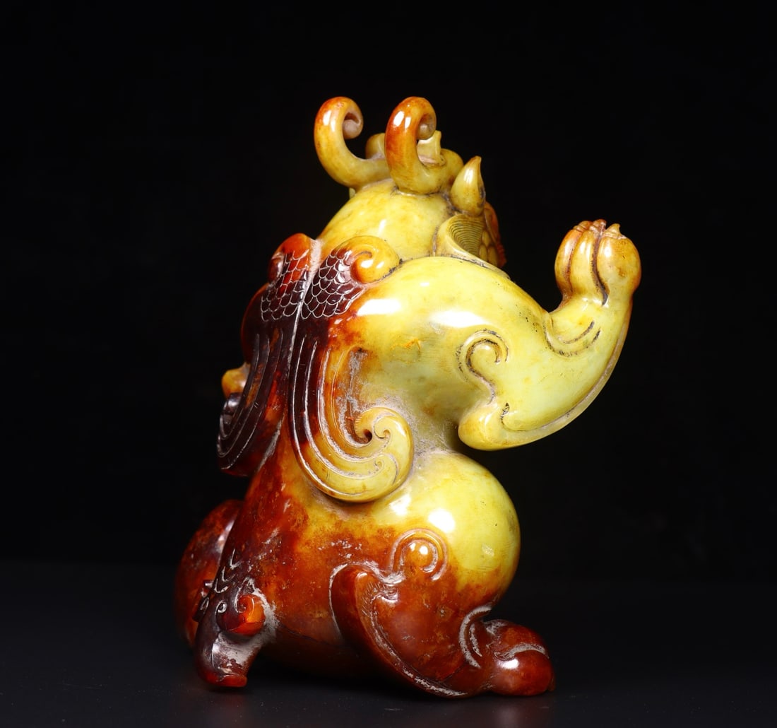 Exquisite Hetian Jade Bear - 7