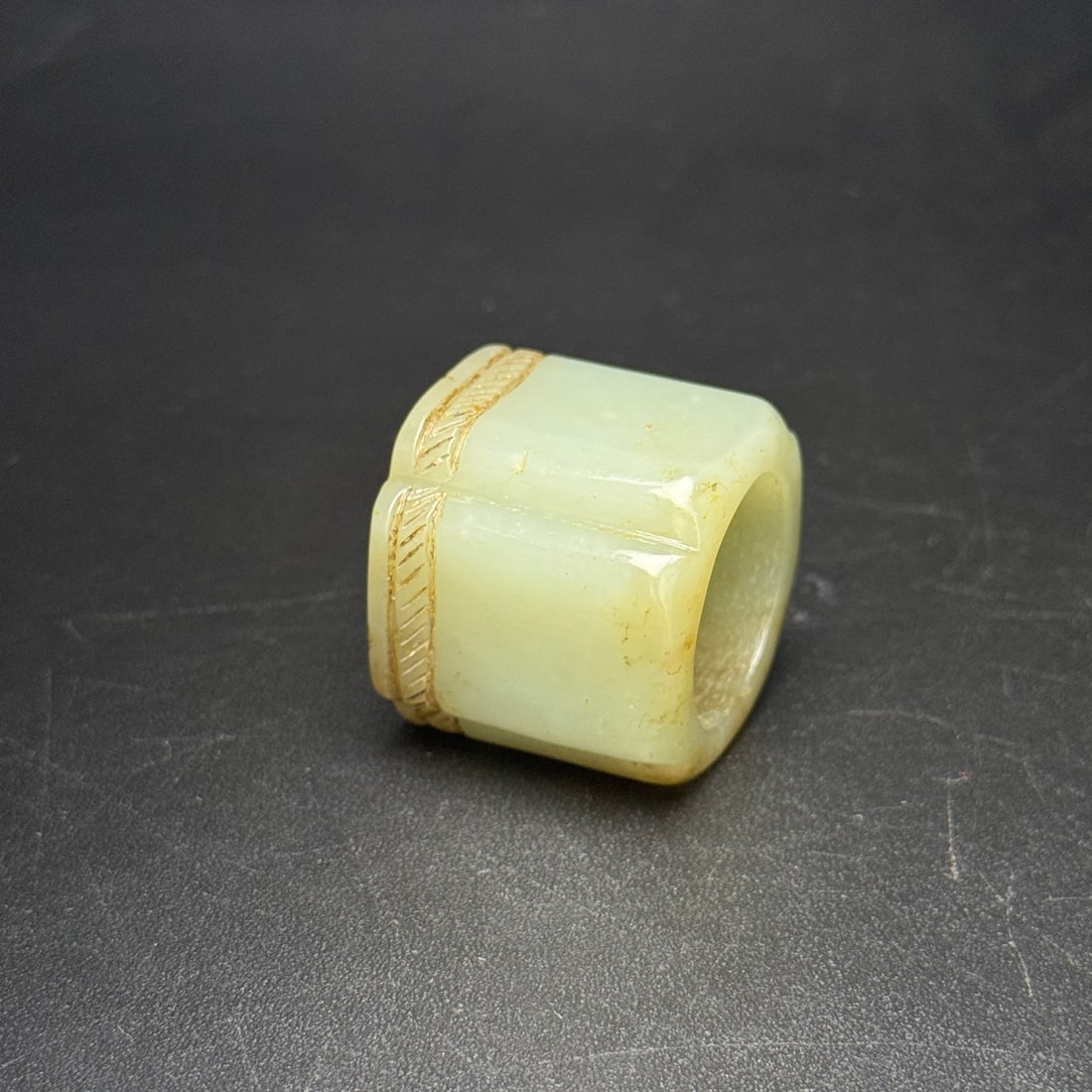 Hetian jade thumb ring - 3