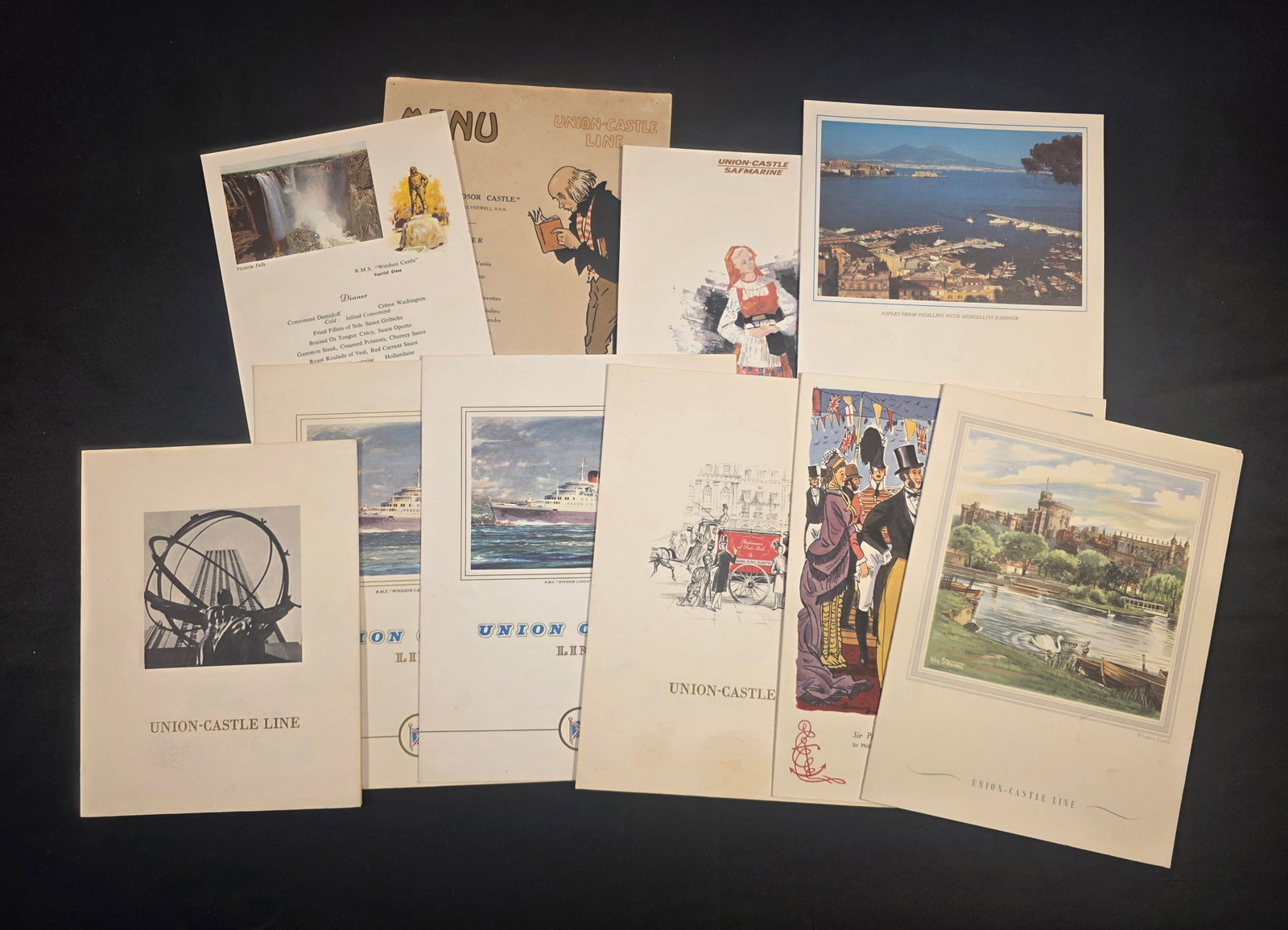 Union Castle Line R.M.M.V. Windsor Castle Menus (1 of 2)