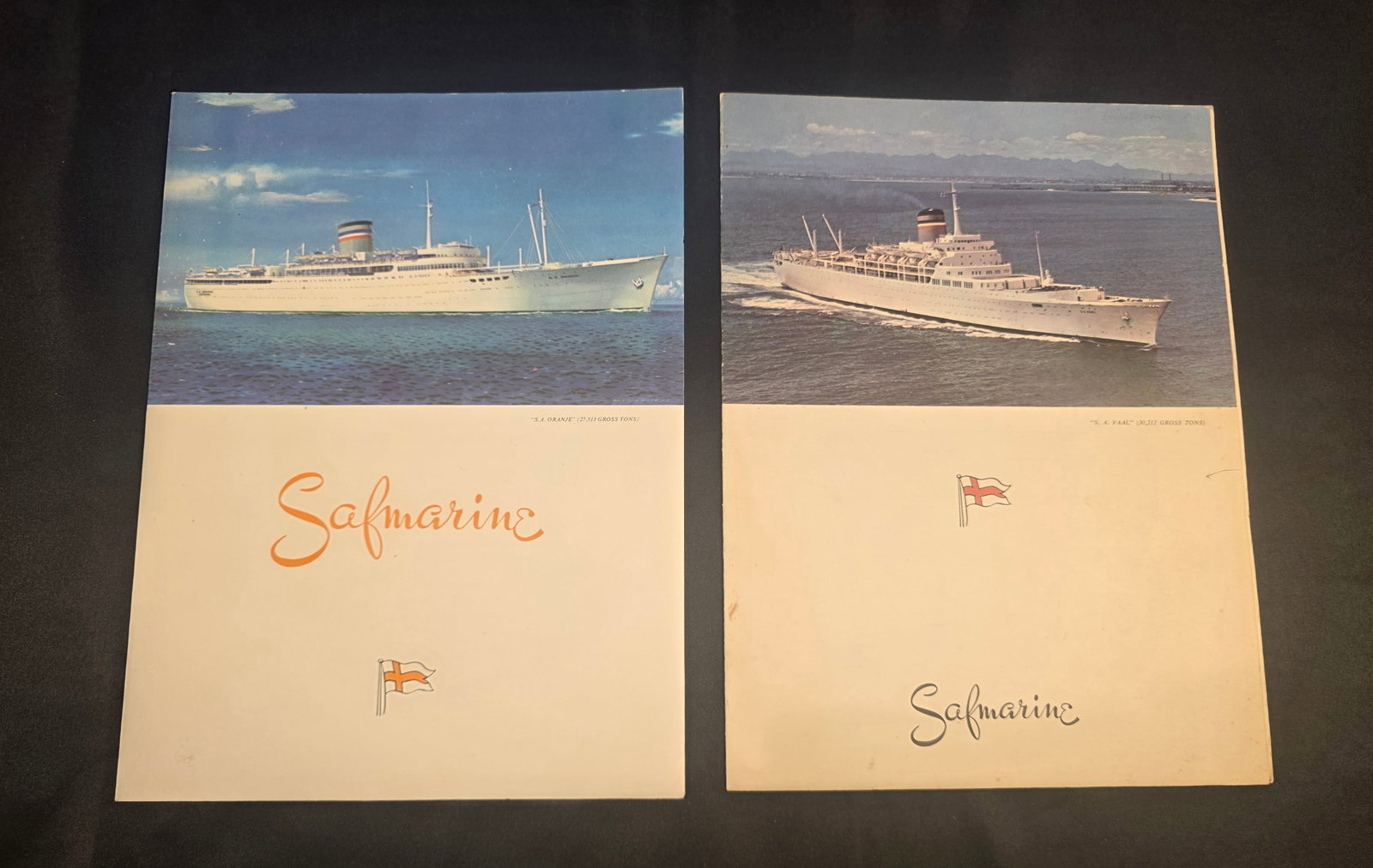 South African Maritime Corporation (Safmarine) Menus (1 of 4)
