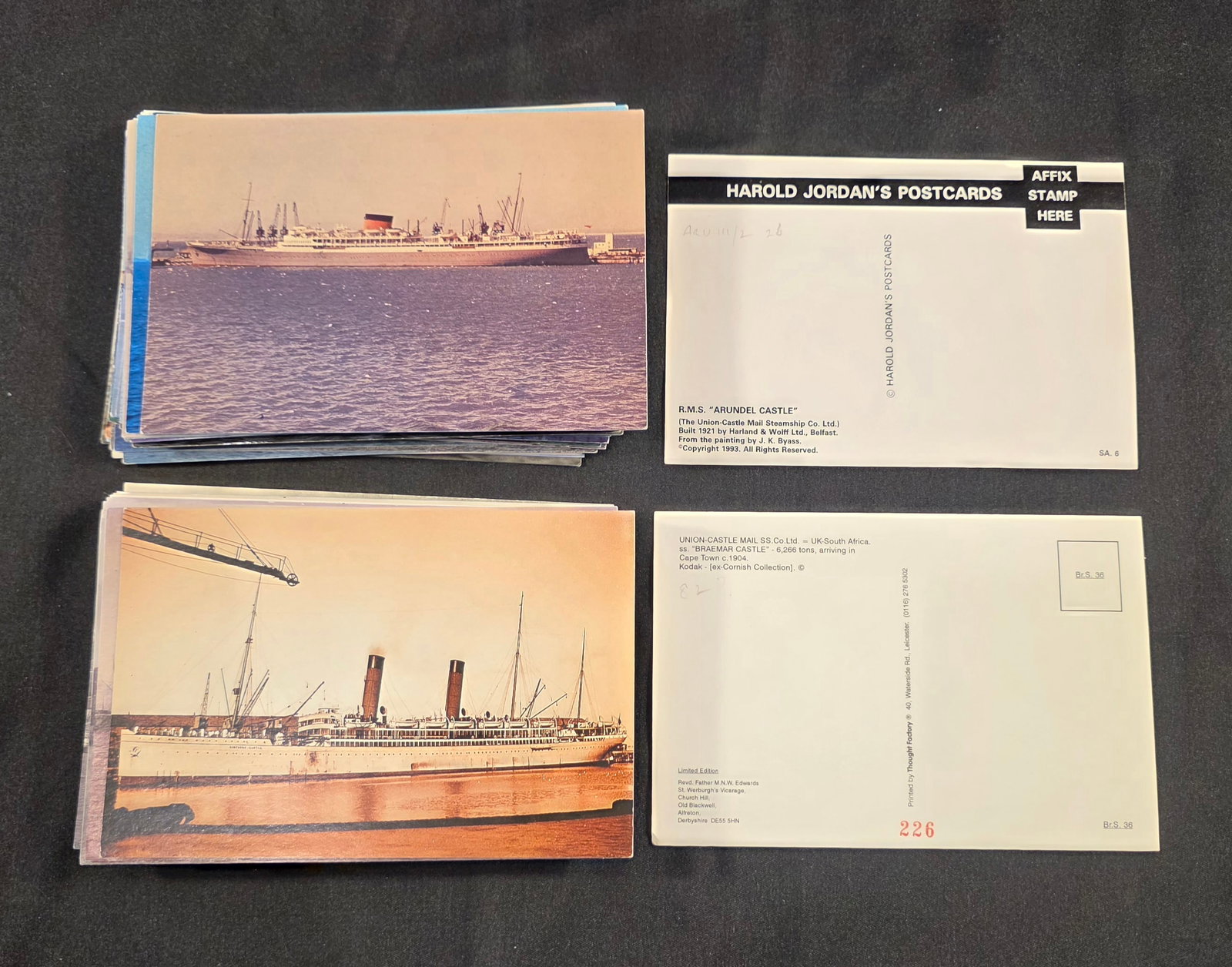 Union Castle Line Post Cards - 2