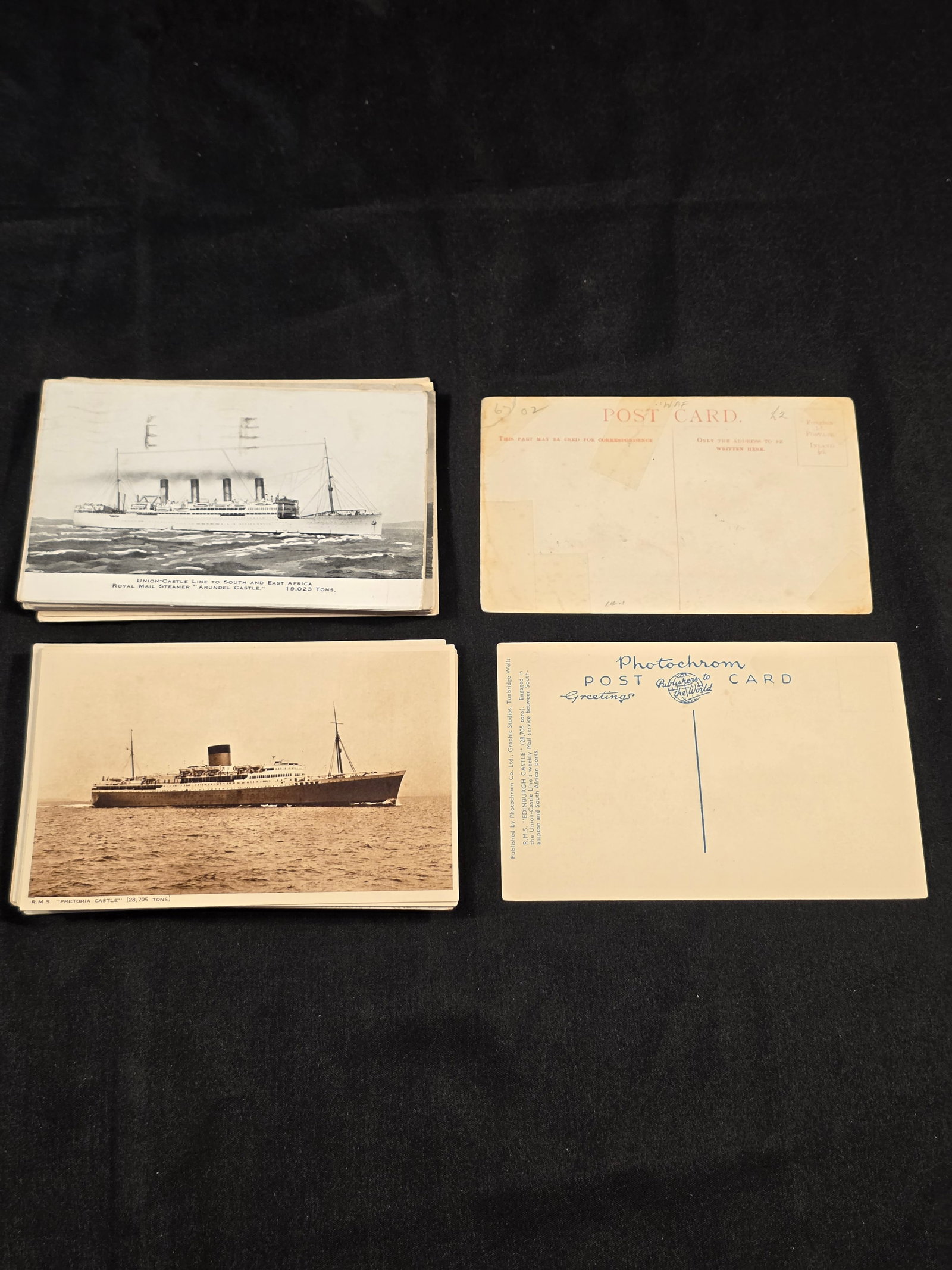 Union Castle Line Post Cards - 2