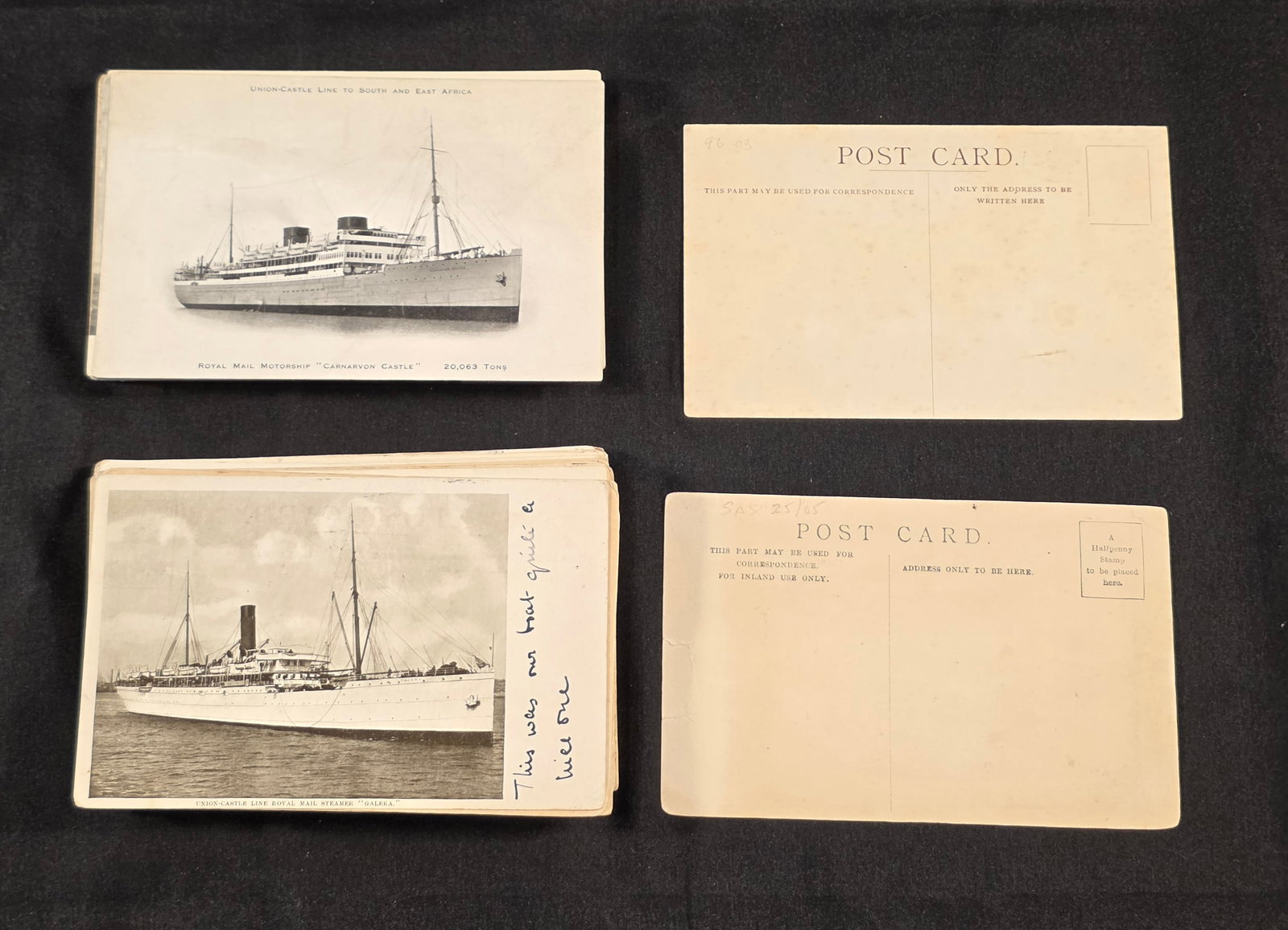 Union Castle Line Post Cards - 2