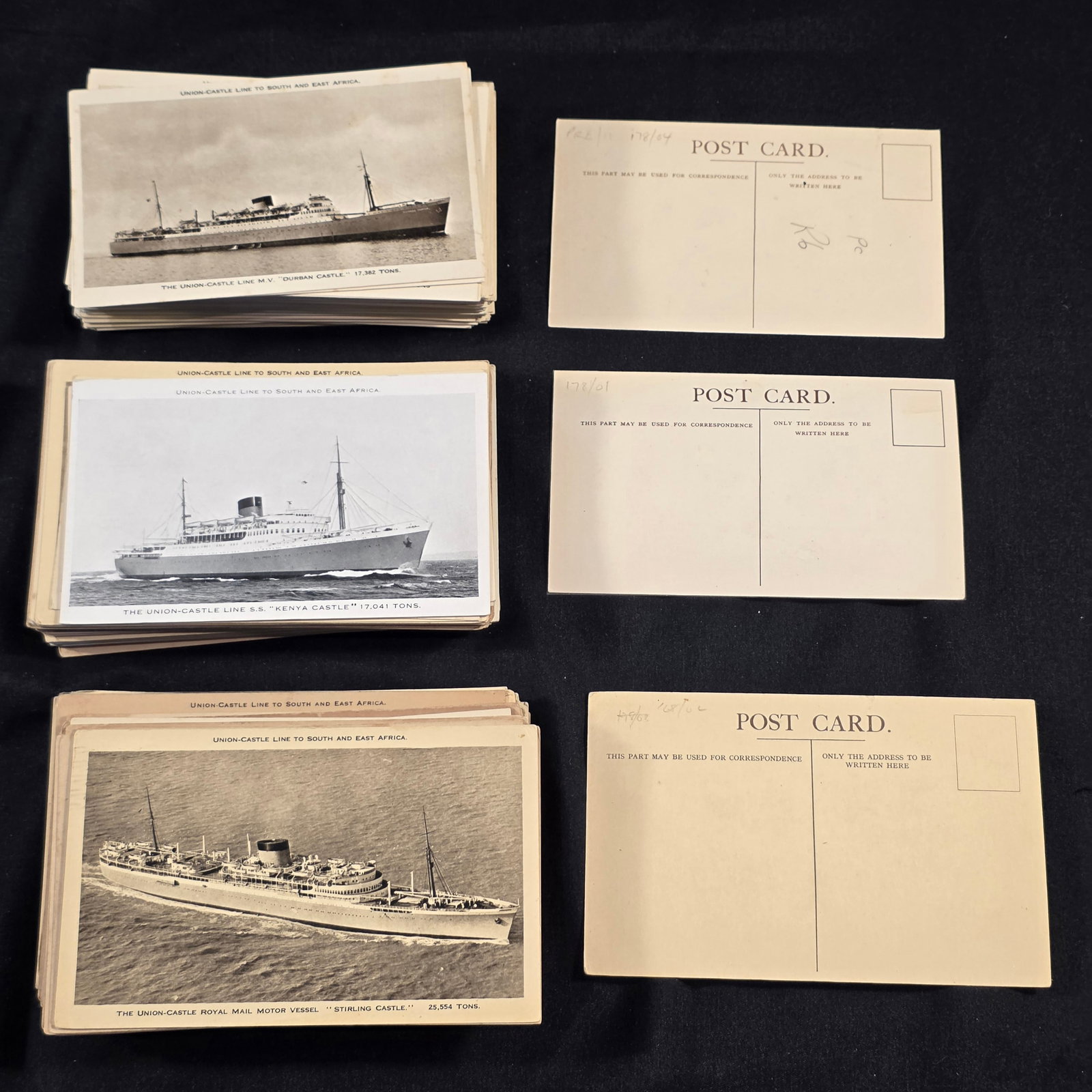 Union Castle Line Post Cards - 2
