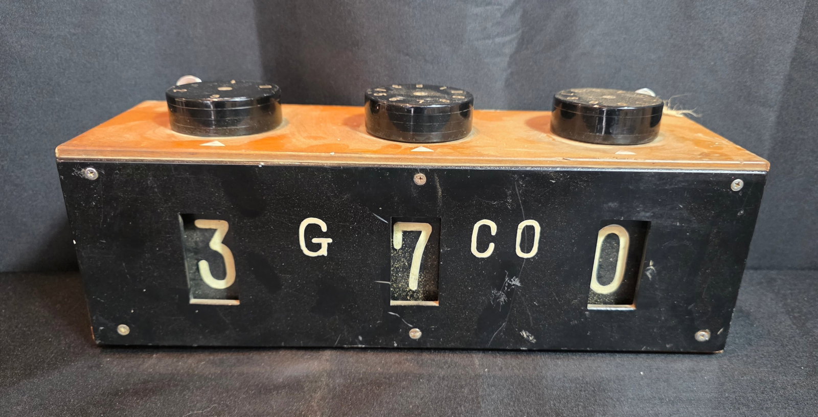 Wood Course Indicator: Bridge course indicator from the Netherlands. Dates to the 19th century. Unmarked. Measuer 13" x 4 1/4" x 4 1/4". 50% of all proceeds from the sale of this lot will be donated to the Raise Your Banner