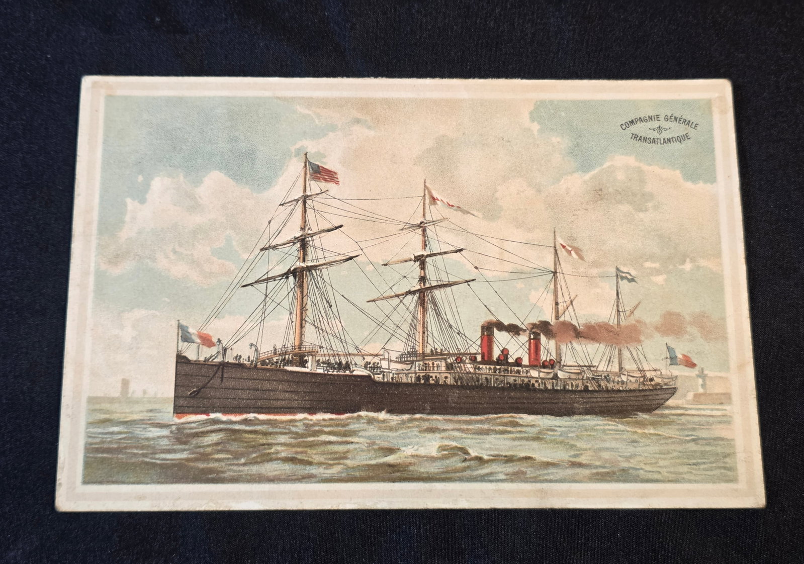 French Line S.S. St. Germain Dinner Menu (1 of 2)