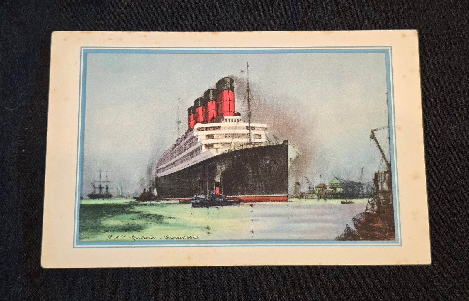 Cunard White Star R.M.S. Aquitania Abstract Log: Southampton to NY May 29th - June 4th, 1935. 50% of all proceeds from the sale of this lot will be donated to the Raise Your Banner Foundation, a Washington DC based non-profit whose mission is to bre