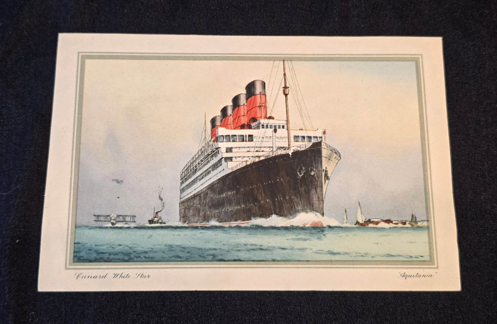 Cunard White Star R.M.S. Aquitania Abstract Log: Southampton to NY May 26th - June 1st, 1937. 50% of all proceeds from the sale of this lot will be donated to the Raise Your Banner Foundation, a Washington DC based non-profit whose mission is to bre