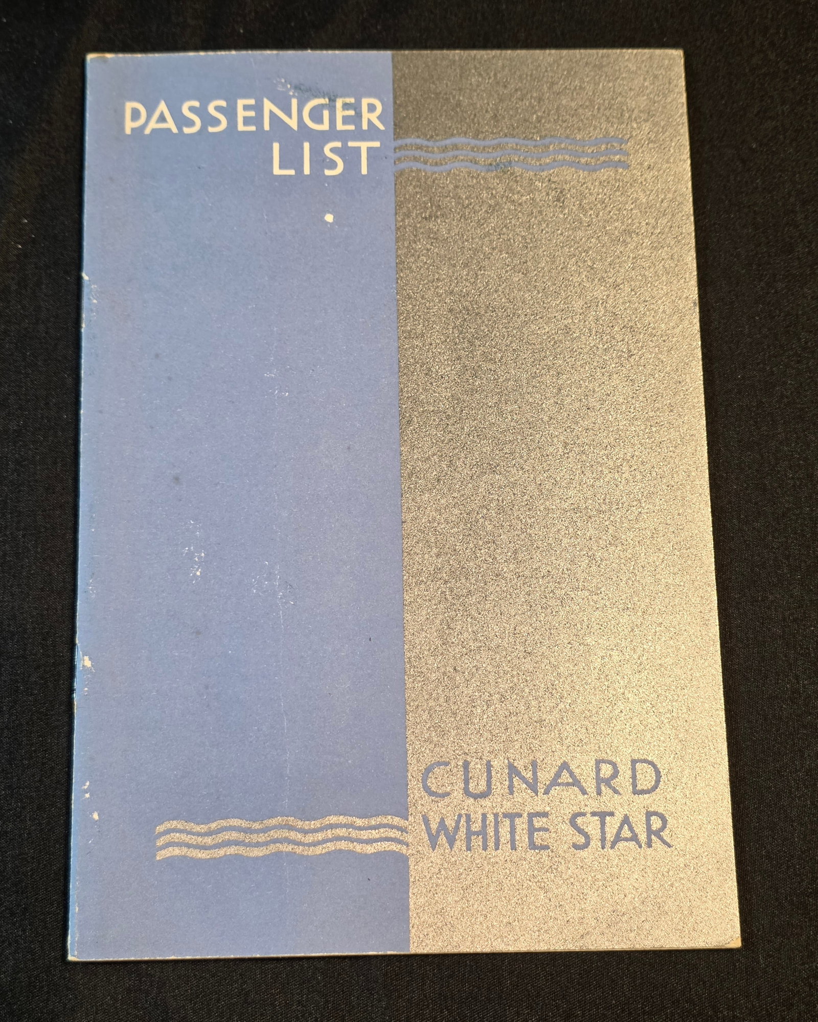 Cunard R.M.S. Caronia Passenger List (1 of 7)