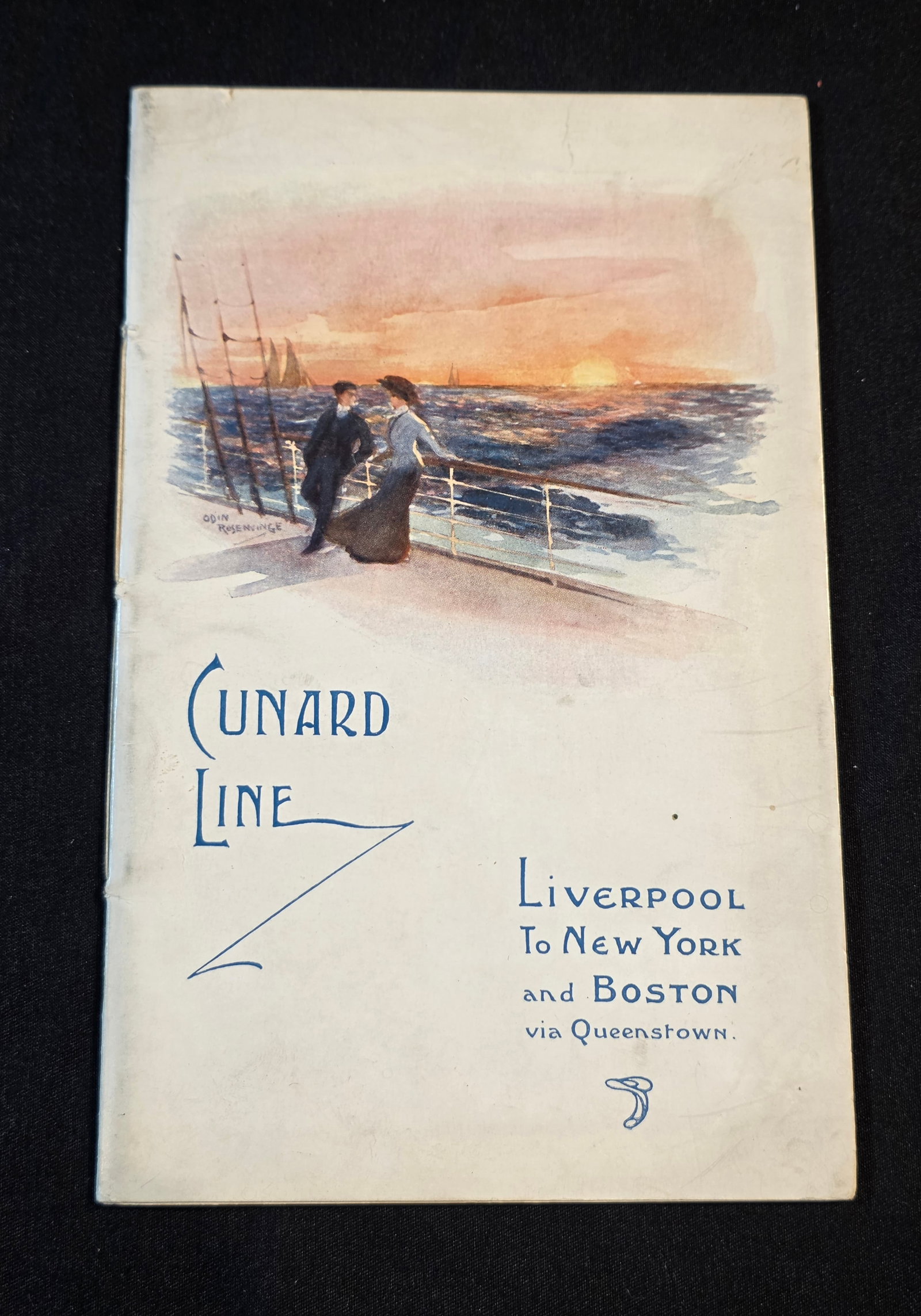 Cunard R.M.S. Lusitania Saloon Passenger List (CAPT W.T. Turner) (1 of 8)