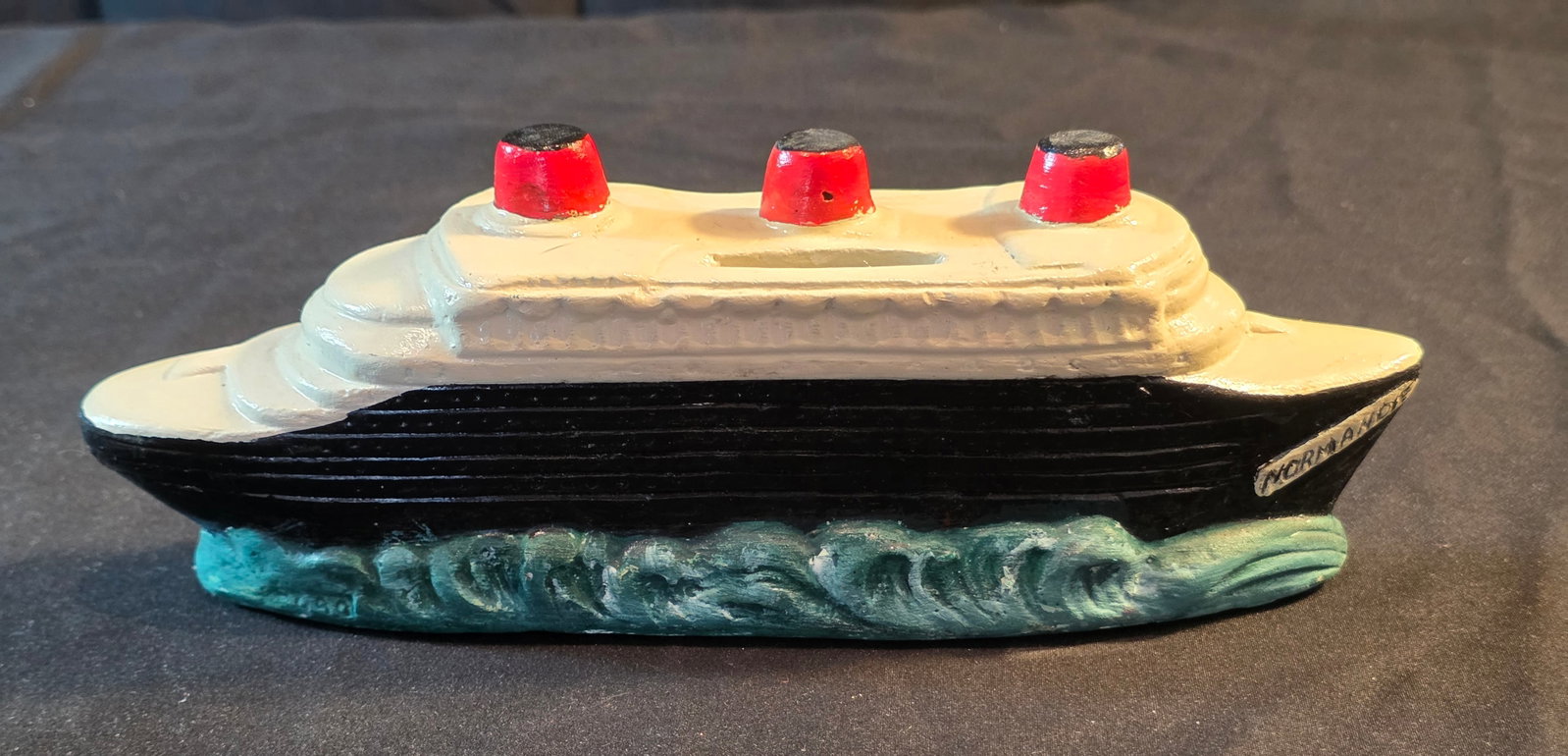 French Line S.S. Normandie Piggy Bank (1 of 4)