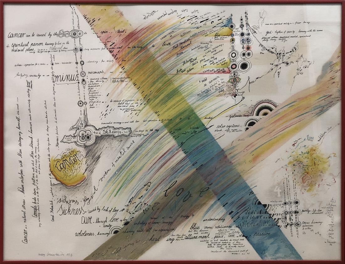 Bauermeister, Mary (b. 1934, Germany) Rainbow 1973 (1 of 1)