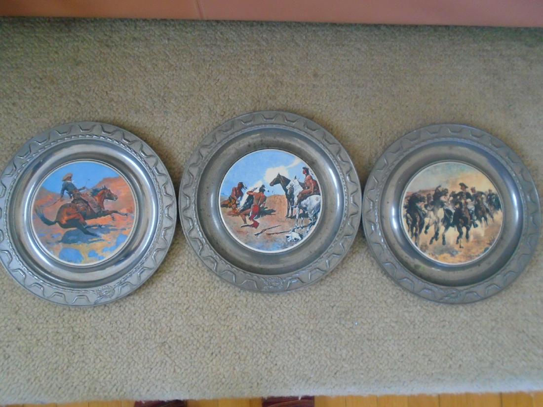 Set of 3 The Pioneer Foundry Plates. Porcelain plates (1 of 13)