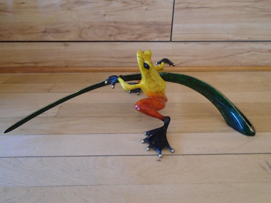 Ready Set Go Yellow, red & black frog on a branch (1 of 6)