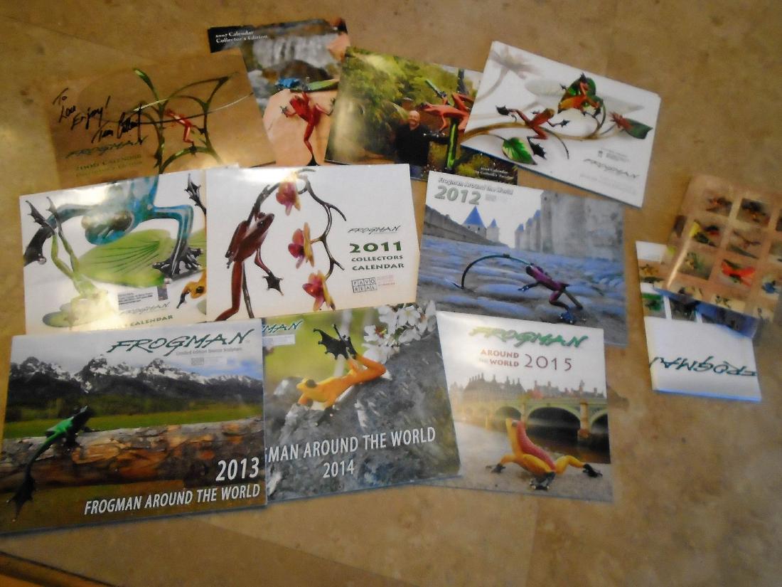 Set of 13 Frogman Collector's Edition Calenders (1 of 14)