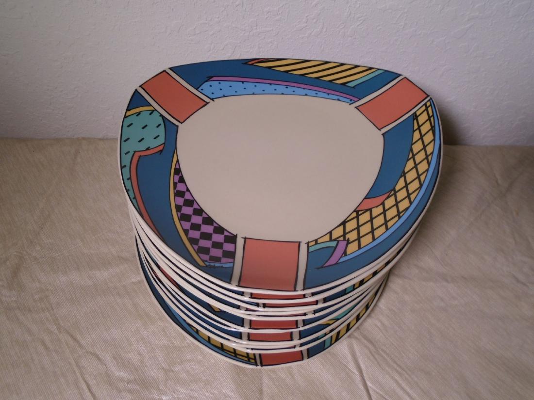 Set of 11"Flash" Ceramic dinner plates by Rosenthal. (1 of 4)