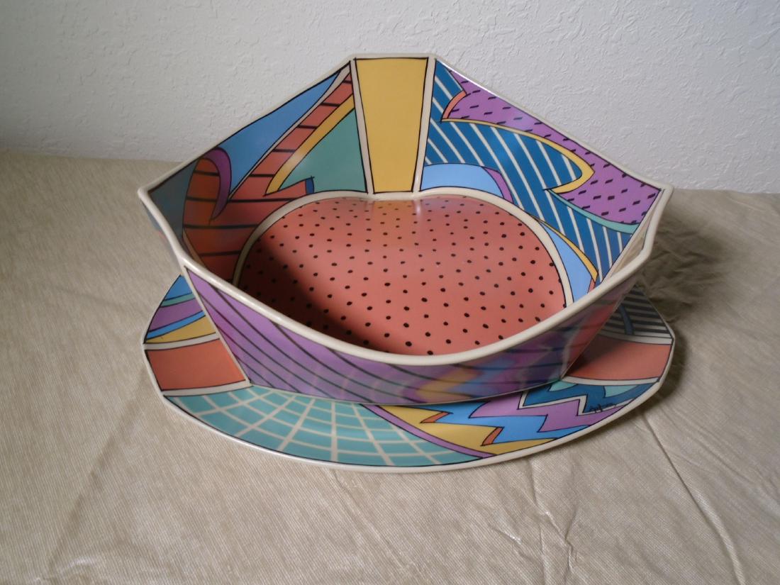 Set of 2 " Flash" Ceramic Fruit/Salad bowl & 2 Serving (1 of 5)