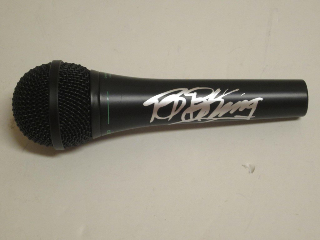 BB King Signed Microphone: B B King Blues signed / autographed microphone with display case, this comes with a coa
