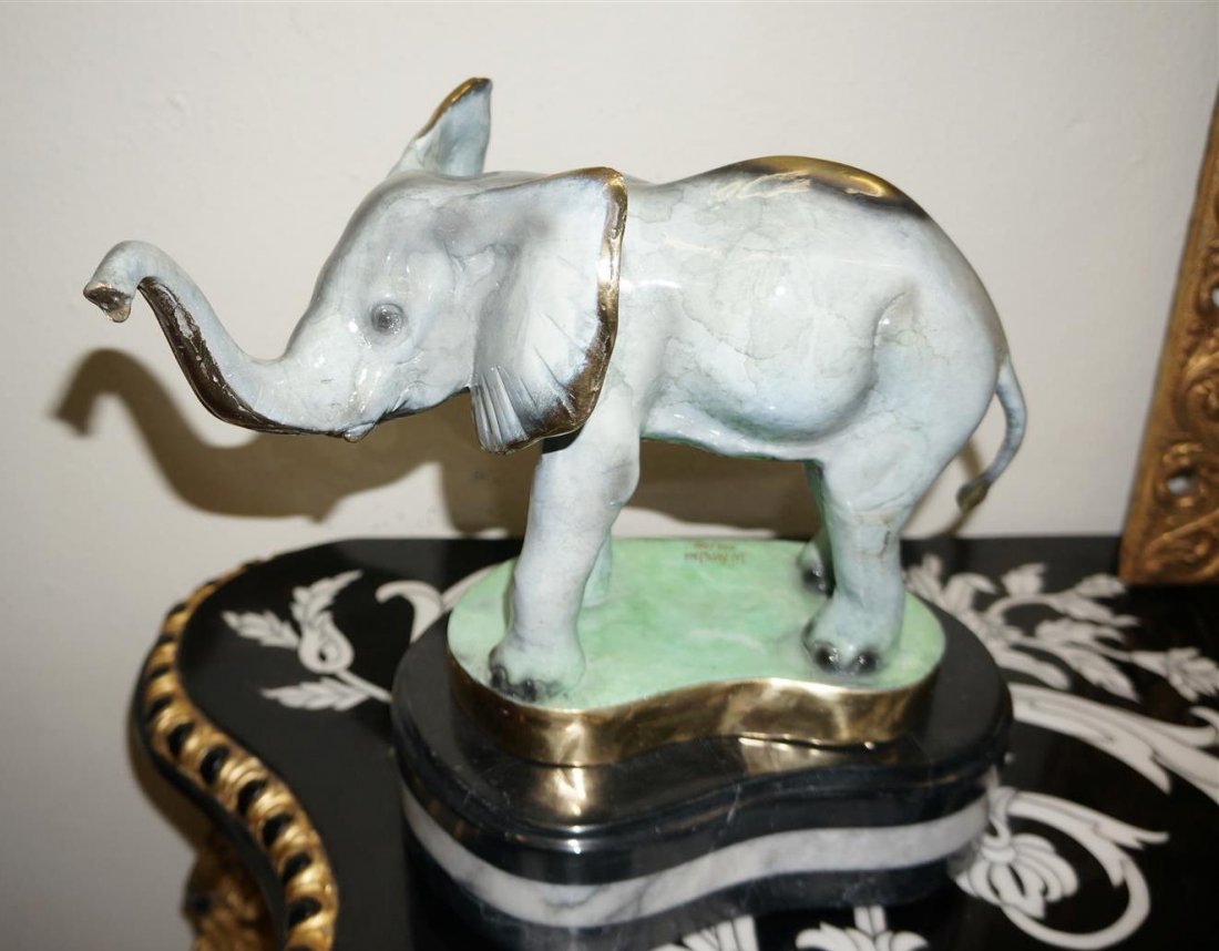 Set Of Five Bronze Elephants, Signed And Limited (1 of 10)