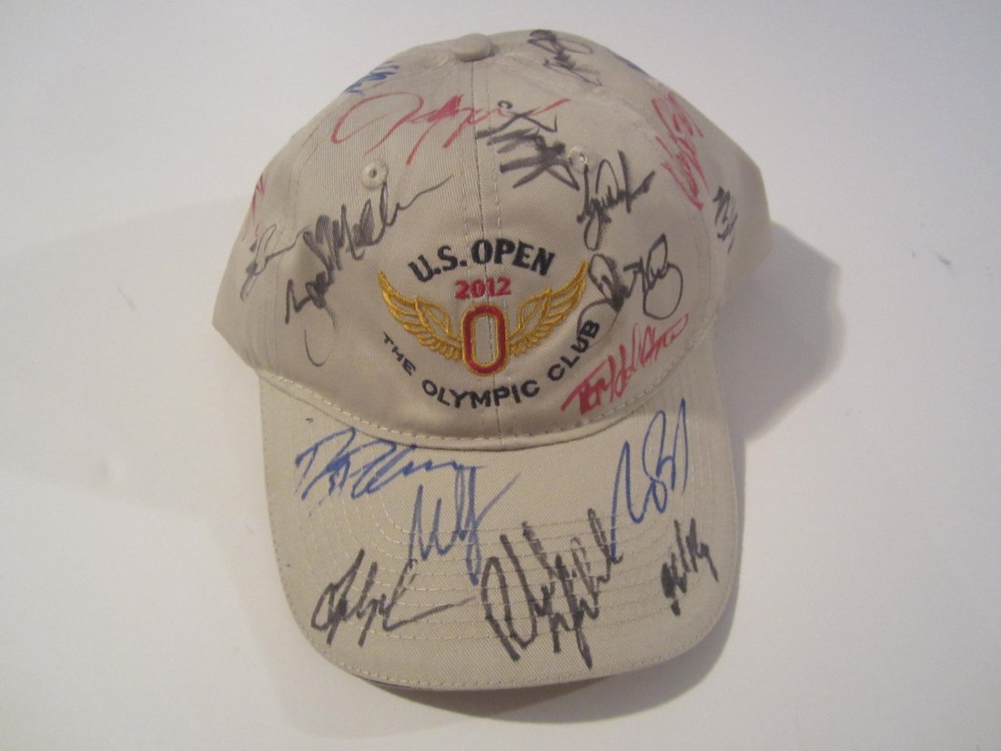 2012 US Open Multi Signed Hat (1 of 5)