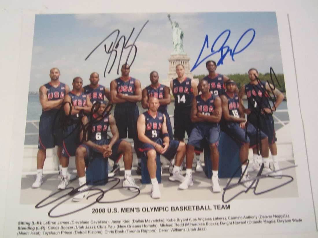 2008 Usa Basketball 8x10 Photo Lebron James (1 of 1)