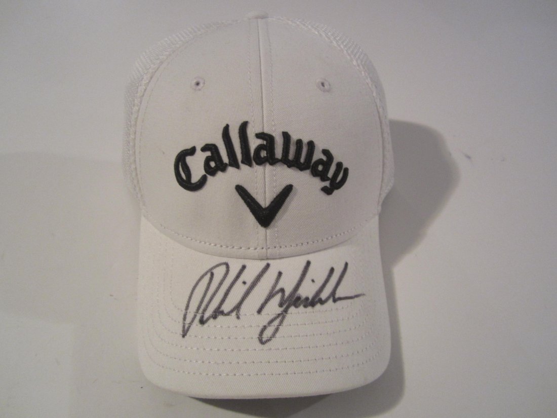 Phil Mickelson Hat: This is a hand signed / autographed Hat by Phil Mickelson. This autographed Hat comes with a Certificate of Authenticity by Ultimate Authentic Autographs.