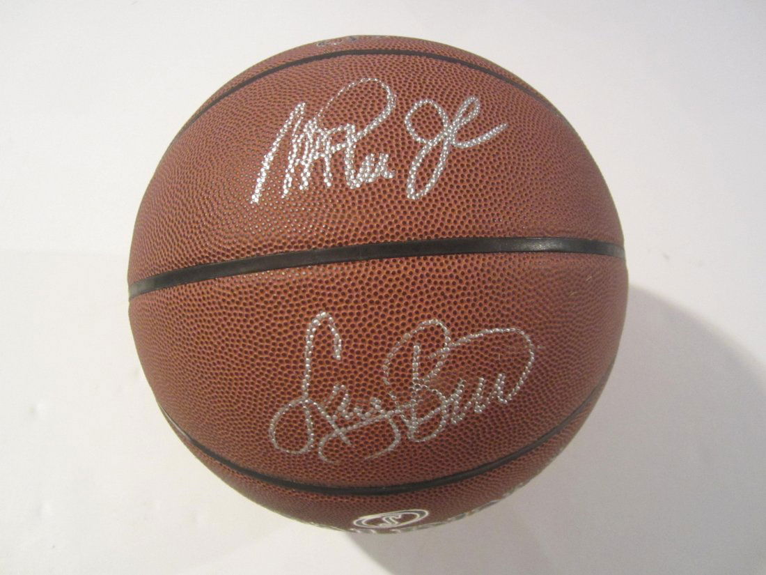 Magic Johnson / Larry Bird Basketball (1 of 1)