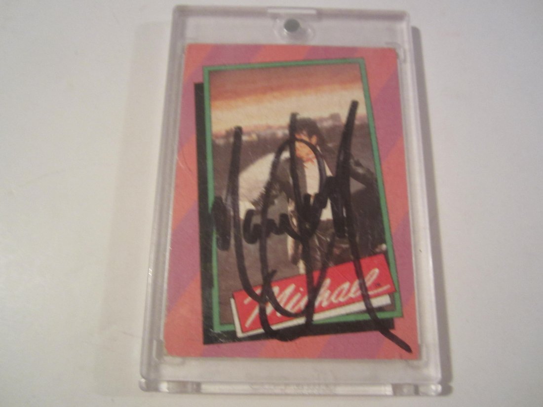 Michael Jackson Signed Card  (1 of 1)