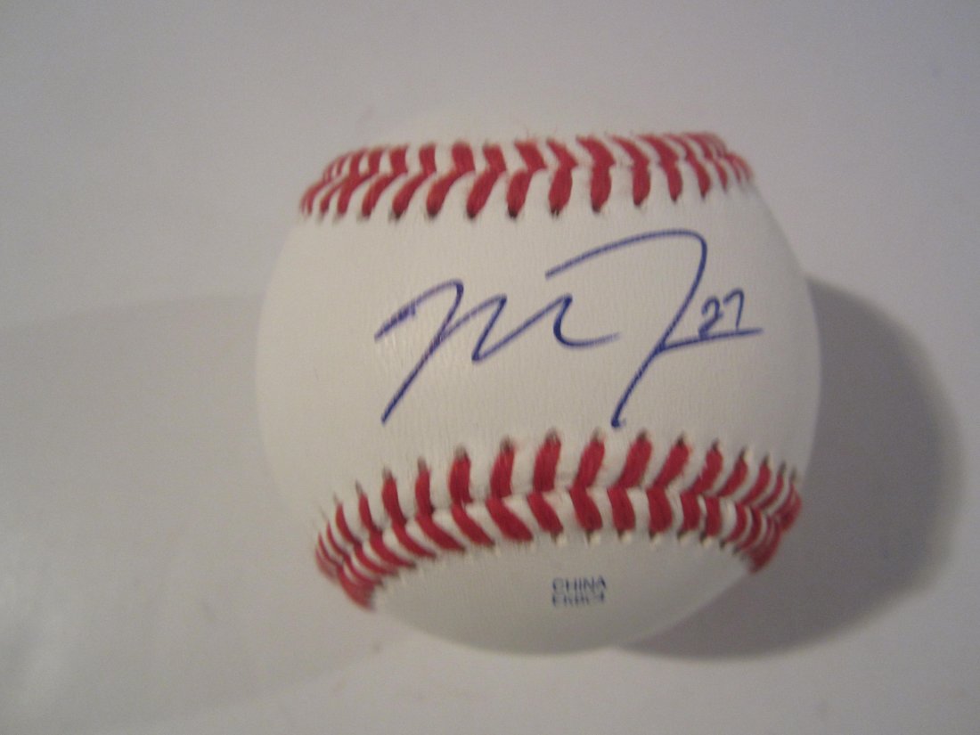 Mike Trout Auto Baseball (1 of 1)