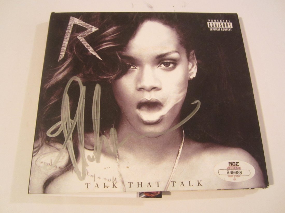 Rihanna Signed Cd Cover (1 of 2)