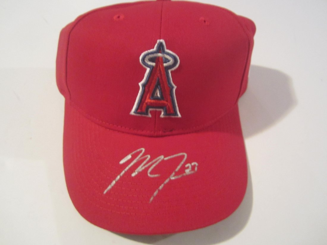 Mike Trout Signed Baseball Hat (1 of 2)