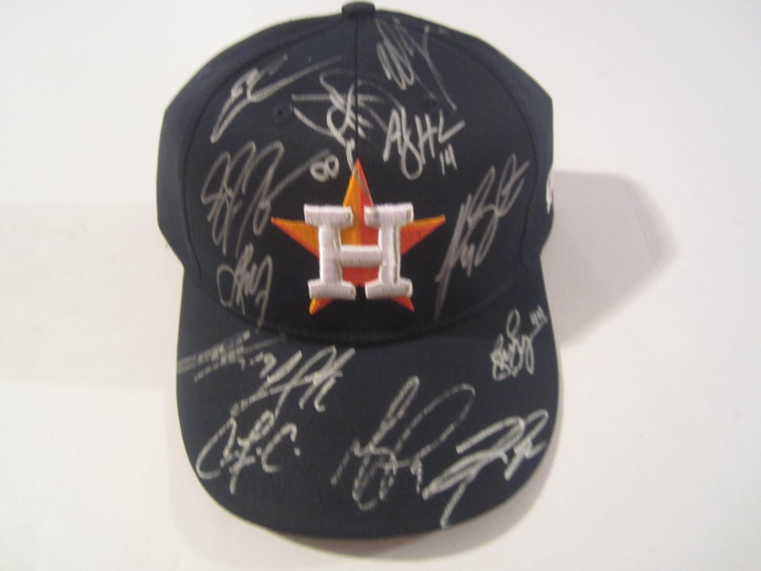 2015 Houston Astros auto hat (1 of 2)
