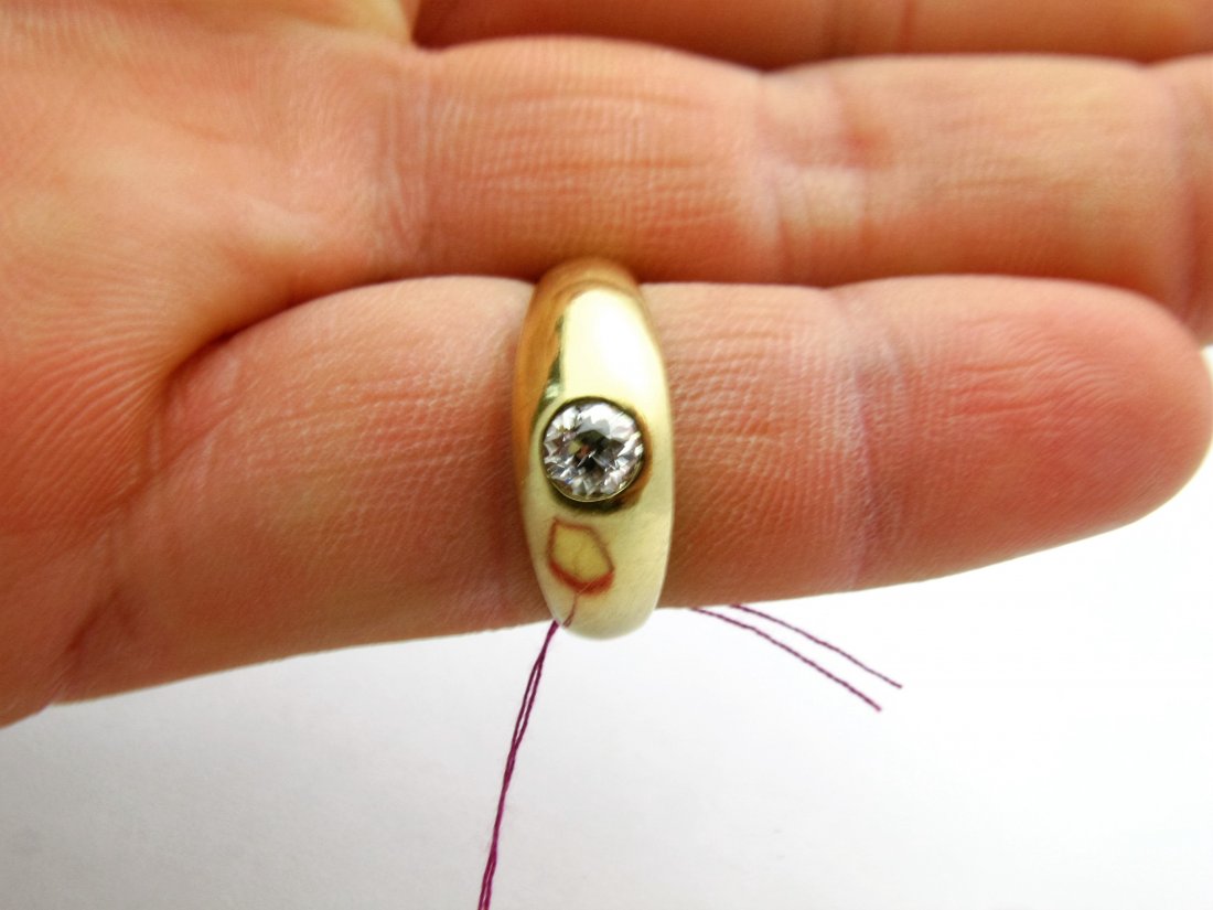 Unisex 14k Yellow Gold .35 Karat DIamond Ring (1 of 2)