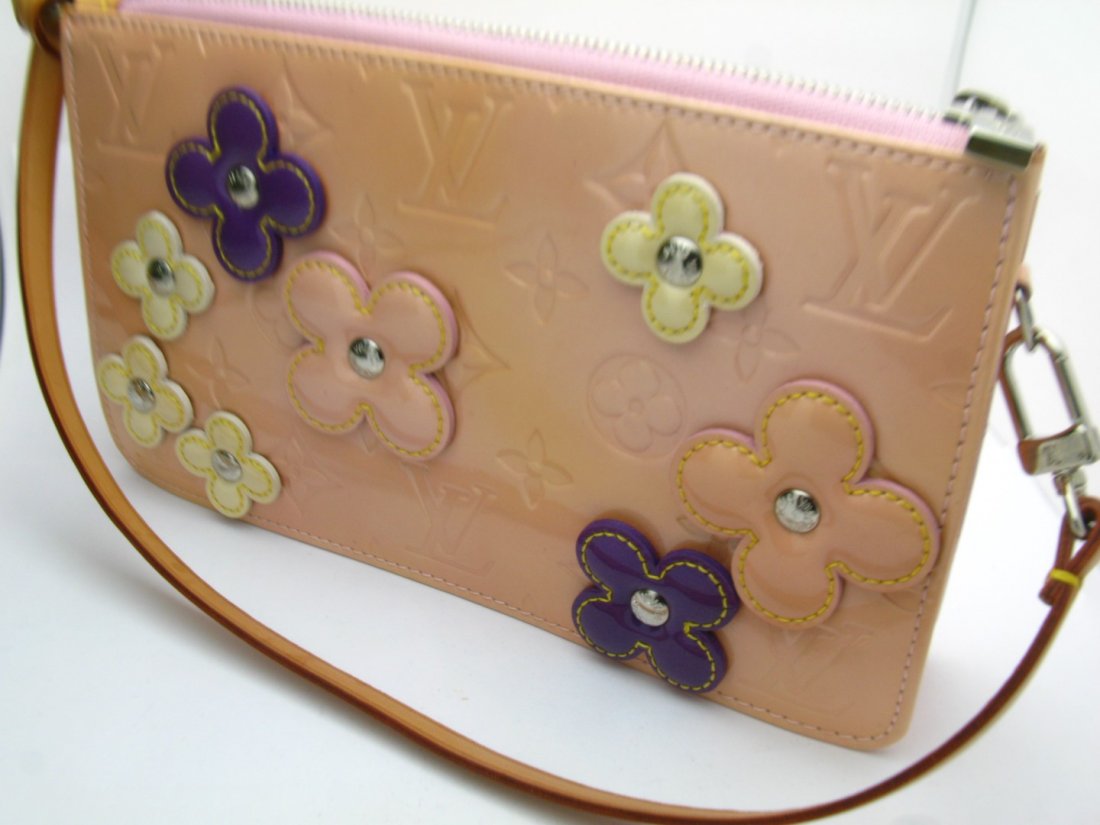 Little Mini Louis Vuitton Pink Flower Purse with Pouch (1 of 6)