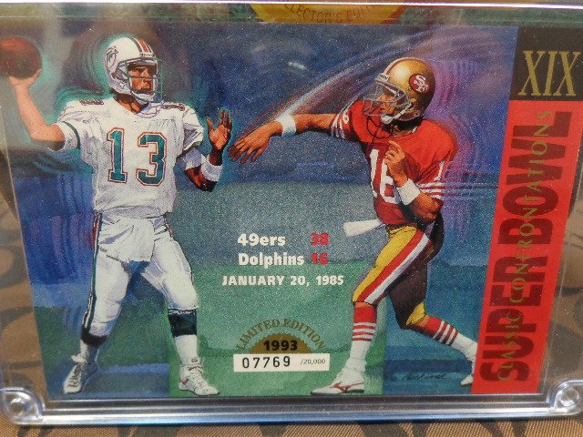 Super Bowl Confrontations Card - Super Bowl XIX - Dan (1 of 3)