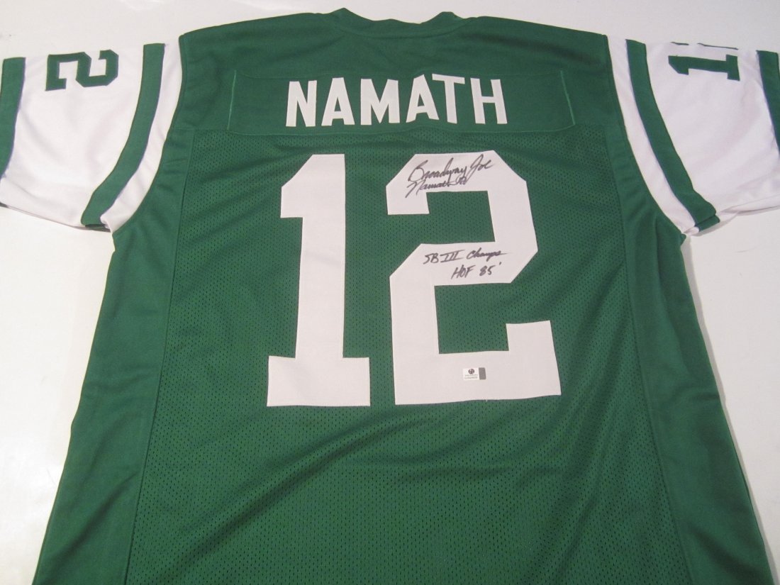 Joe Namath Jets Signed Jersey (1 of 4)