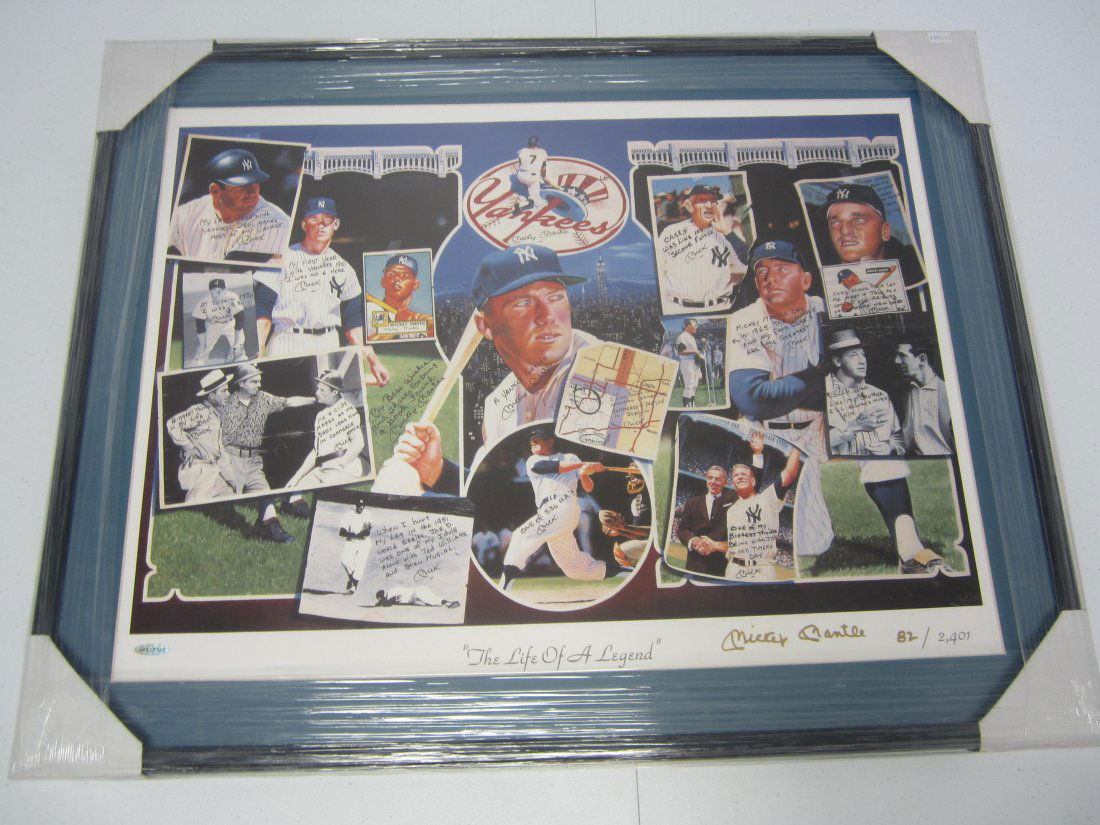 Mickey Mantle signed litho (1 of 5)