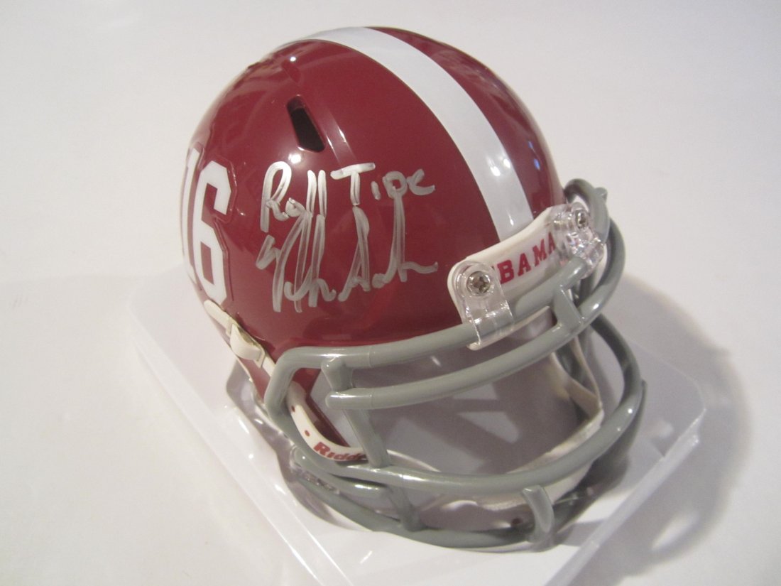 Nick Saban auto mini helmet (1 of 3)