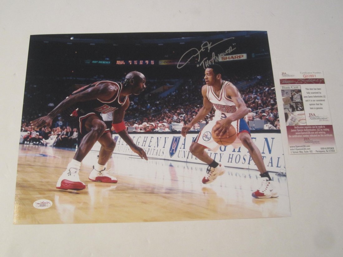 Allen Iverson auto photo (1 of 2)