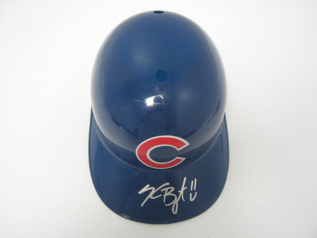 Kris Bryant auto helmet (1 of 2)