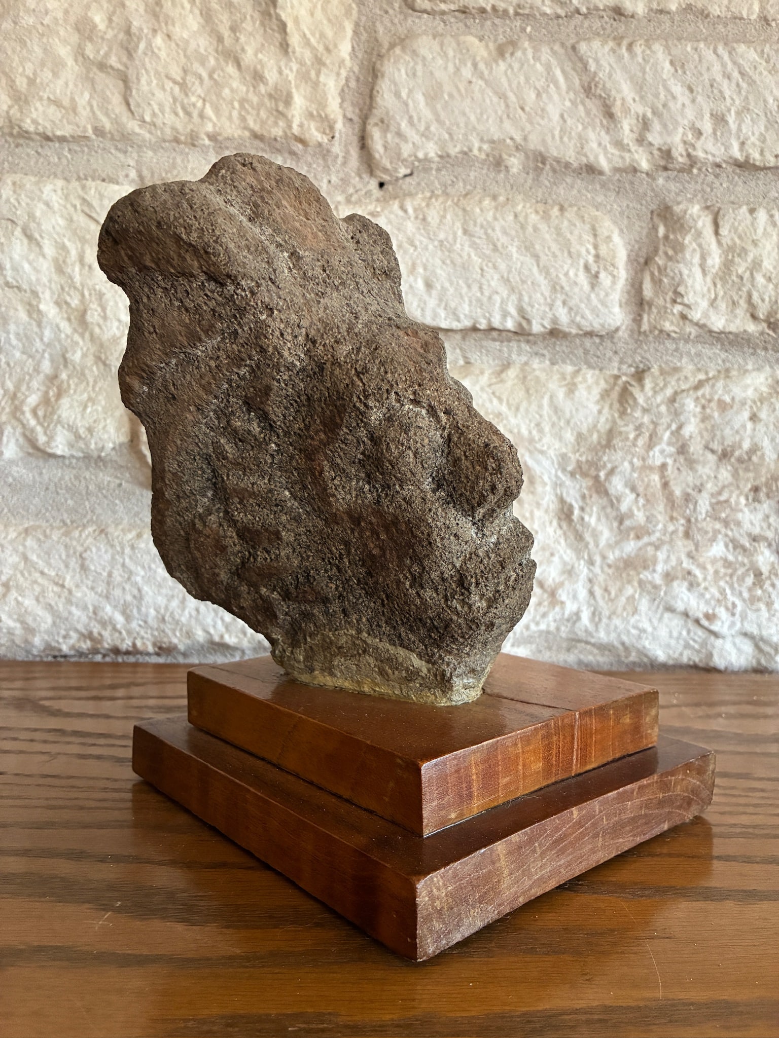 Head Carved in Volcanic Stone - South America (1 of 8)