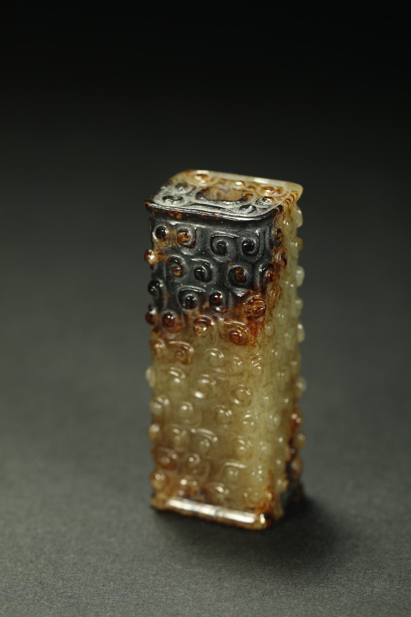 HETIAN JADE CYLINDRICAL ORNAMENT - 7